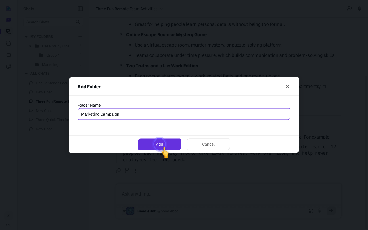 add folder dialog