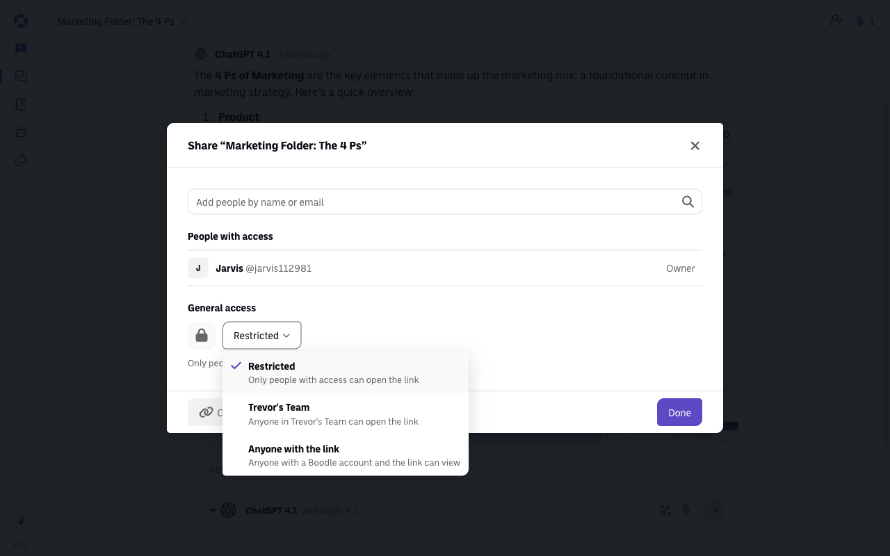 general access options